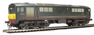 Class 28 Co-Bo BR Green Small Yellow Panels D5704 Diesel Locomotive - Weathered