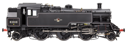 British Railways Standard 3MT 2-6-2T Lined Black Late Crest 82010 - Steam Tank Locomotive - DCC Sound