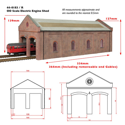 Electric Train Depot Red