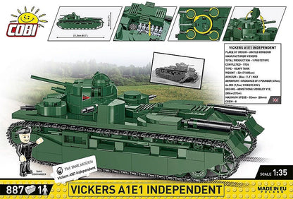 Vickers A1E1 Independent Great War (886 pcs) Model Kit