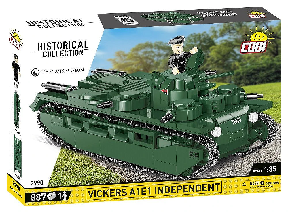 Vickers A1E1 Independent Great War (886 pcs) Model Kit