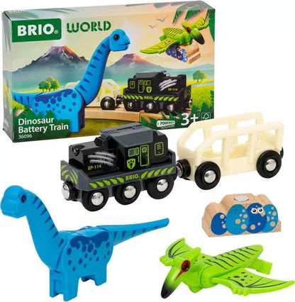 BRIO World Dinosaur Battery Train