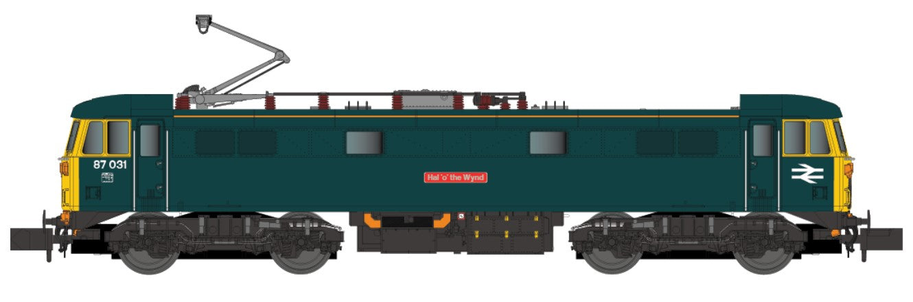 Class 87 Hal'o'the Wynd 87031 BR Blue Electric Locomotive