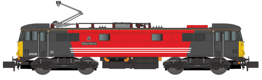 Class 87 Robert Burns 87035 Virgin Trains Electric Locomotive