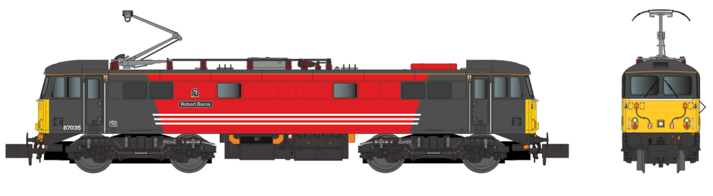 Class 87 Robert Burns 87035 Virgin Trains Electric Locomotive