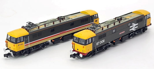 Class 87 Twin Pack City of Glasgow 87006 & Coeur de Lyon 87012 Electric Locomotive - DCC Fitted