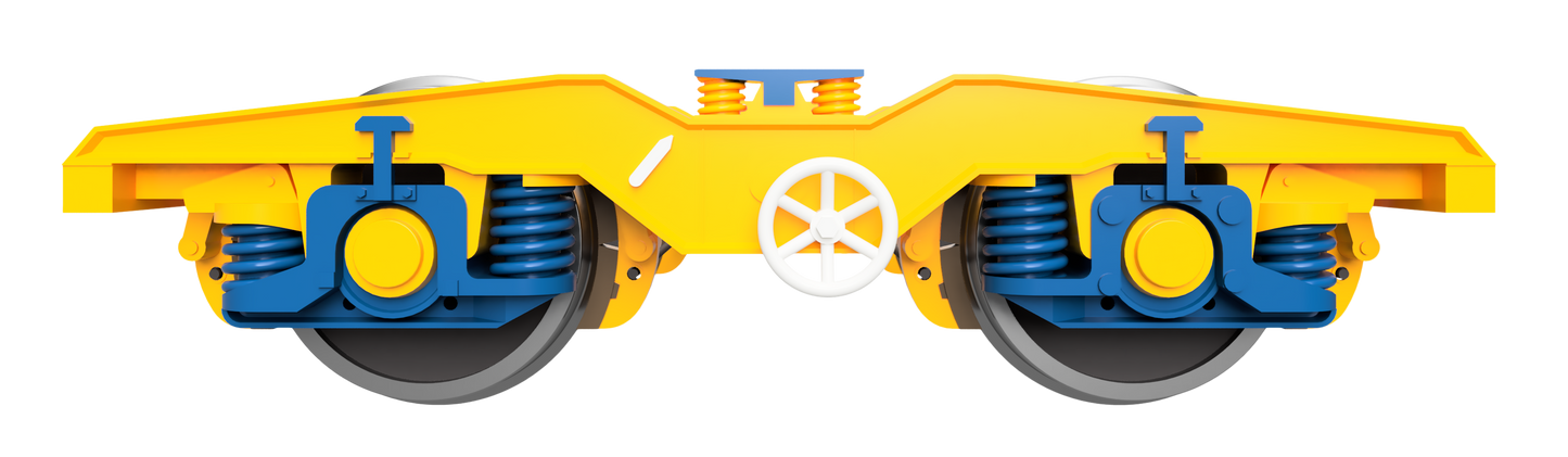 PFA 93245 Tiphook Yellow GPS Bogies Blue Body