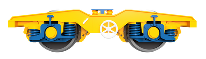 PFA 93245 Tiphook Yellow GPS Bogies Blue Body