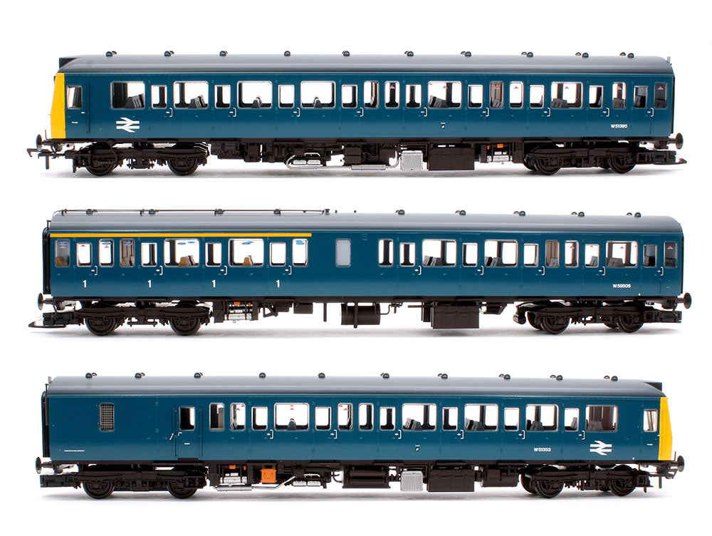 Class 117 3-Car DMU L412 BR Blue