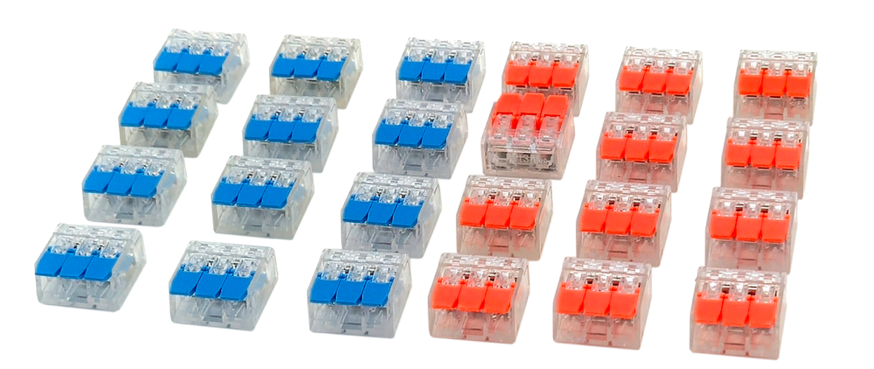 DCW-iL3.24 Solder-Free 3 Terminal i-Link Connectors (24-pack)