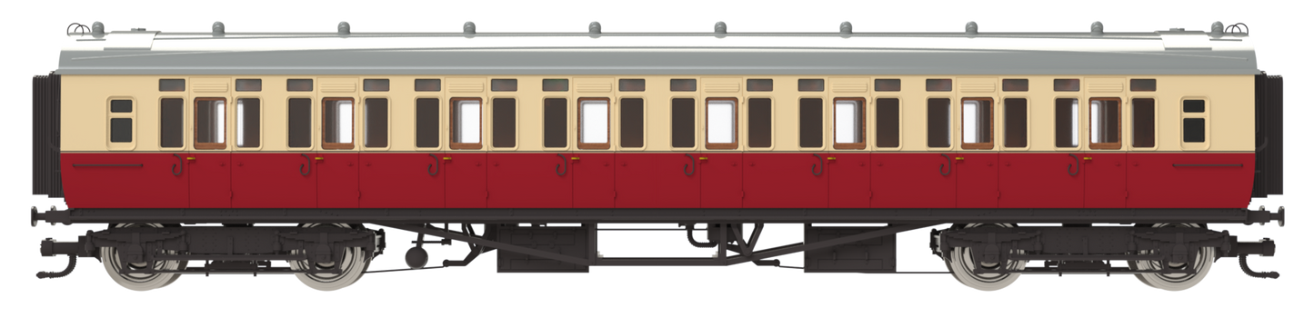 4P-021-601 GWR Corridor Toplight BR Crimson & Cream All Third W3913W
