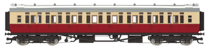 4P-021-601 GWR Corridor Toplight BR Crimson & Cream All Third W3913W