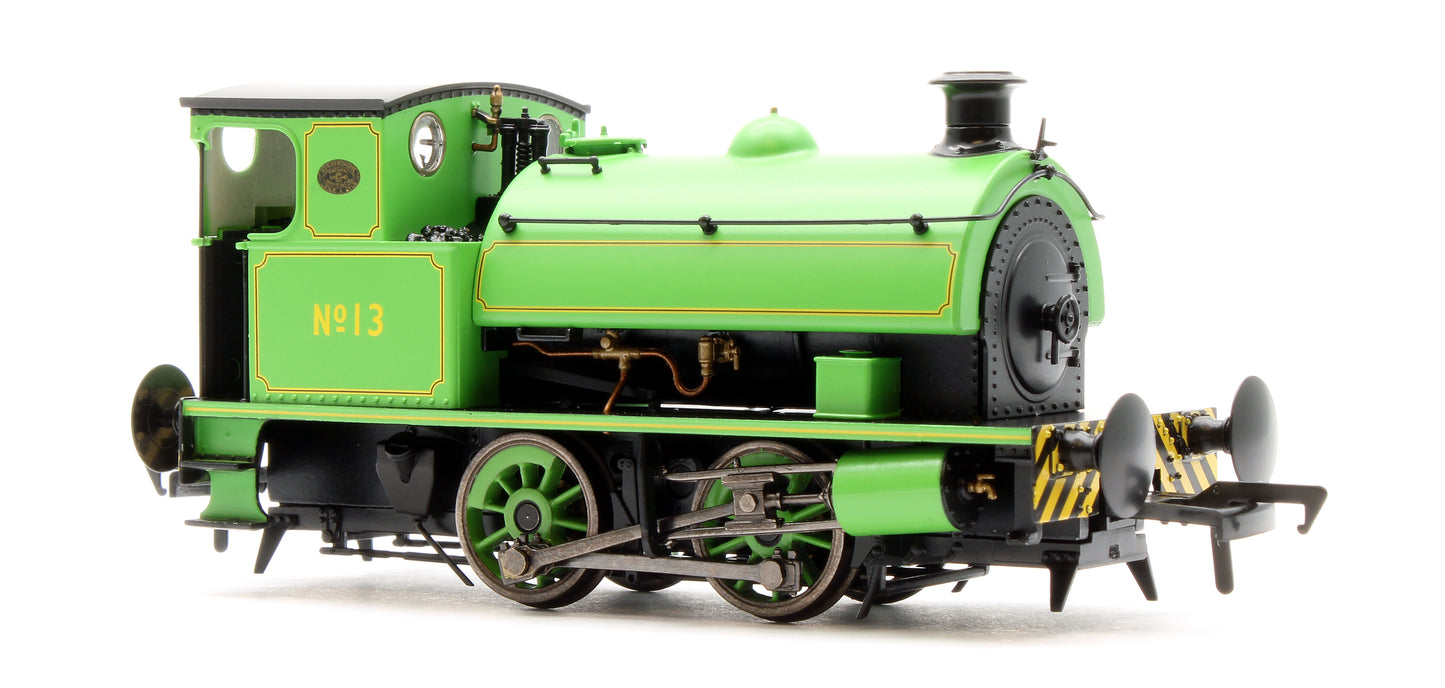 Hawthorn Leslie 0-4-0 Yellow Chevrons  Newcastle Electric Supply 13 - Steam Tank Locomotive - DCC Fitted