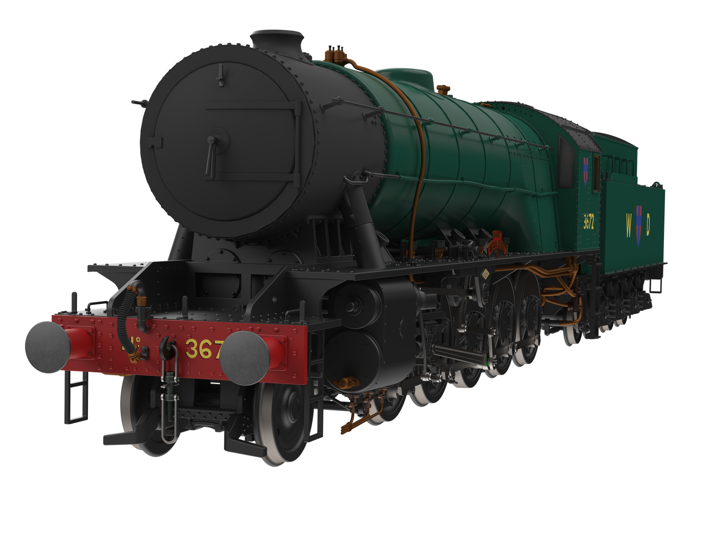 WD Austerity 2-10-0 'Dame Vera Lynn' BR Brunswick Green No.3672 Steam Locomotive - DCC Sound