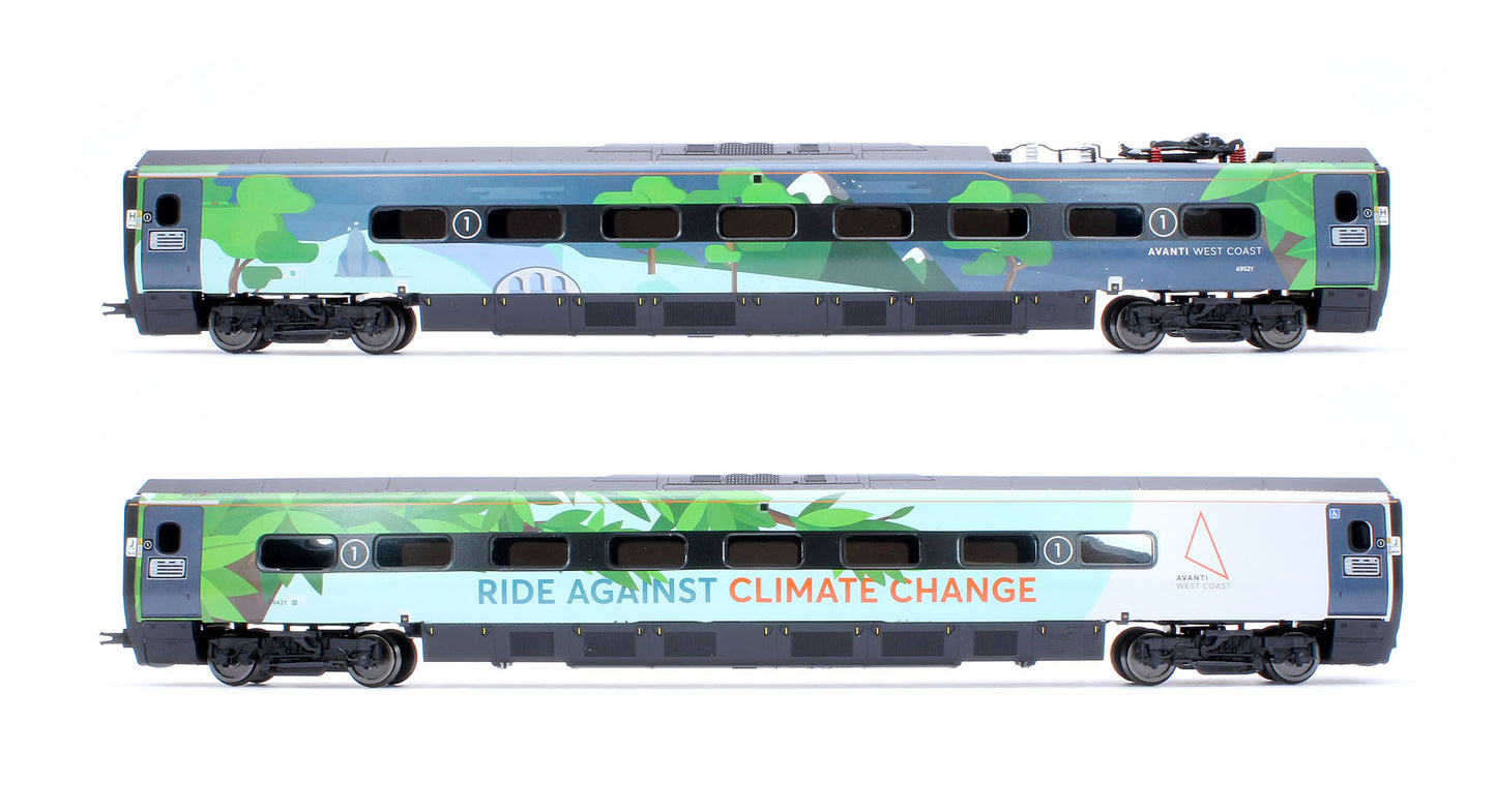 Avanti West Coast Class 390 Climate change Livery Coach Pack 1 69421 + 65321