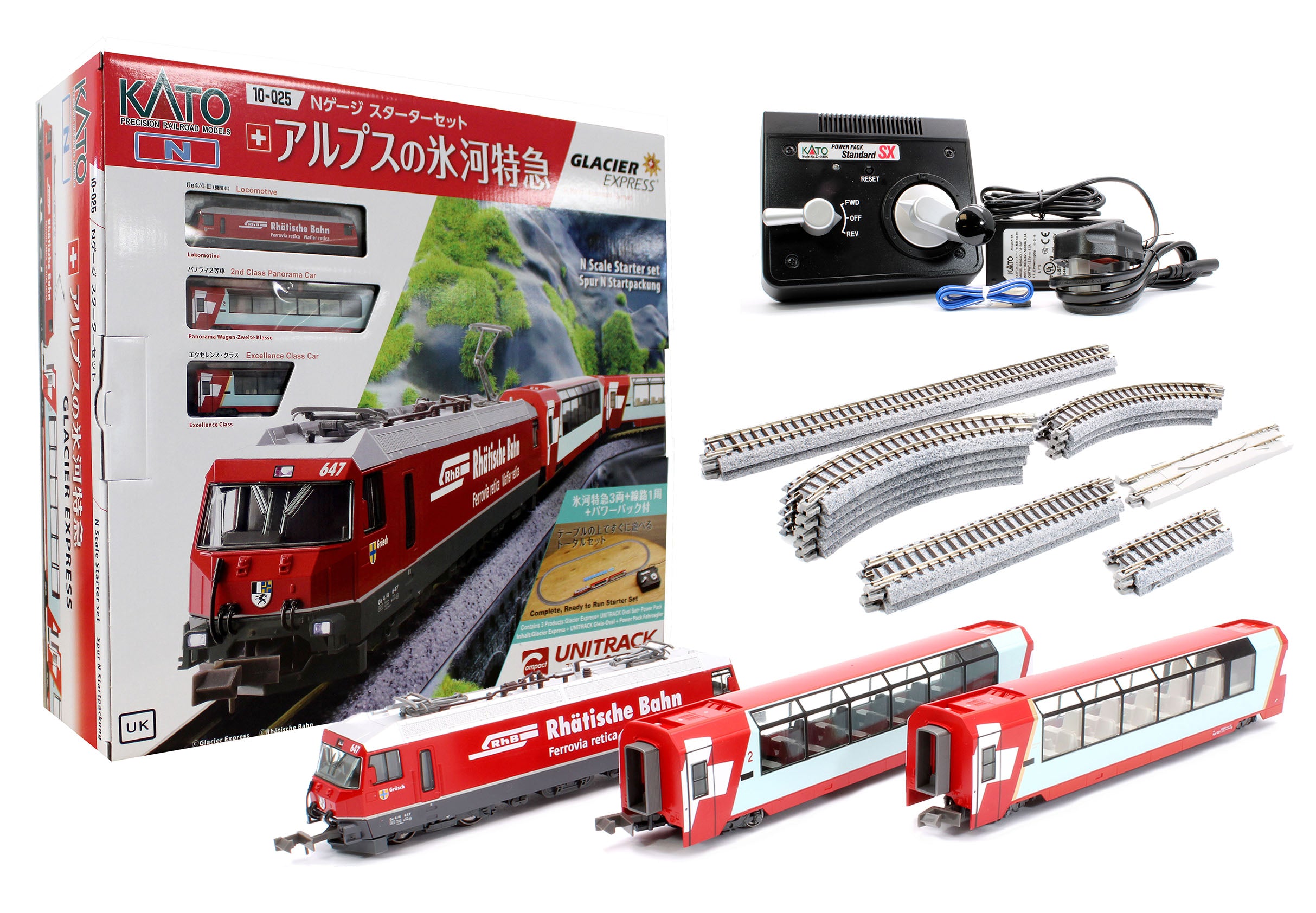 KATO Glacier Express 4両編成セット 10-1146 KATO Glacier Express 4両編成セット 10-1146 Amazon | カトー(KATO) N