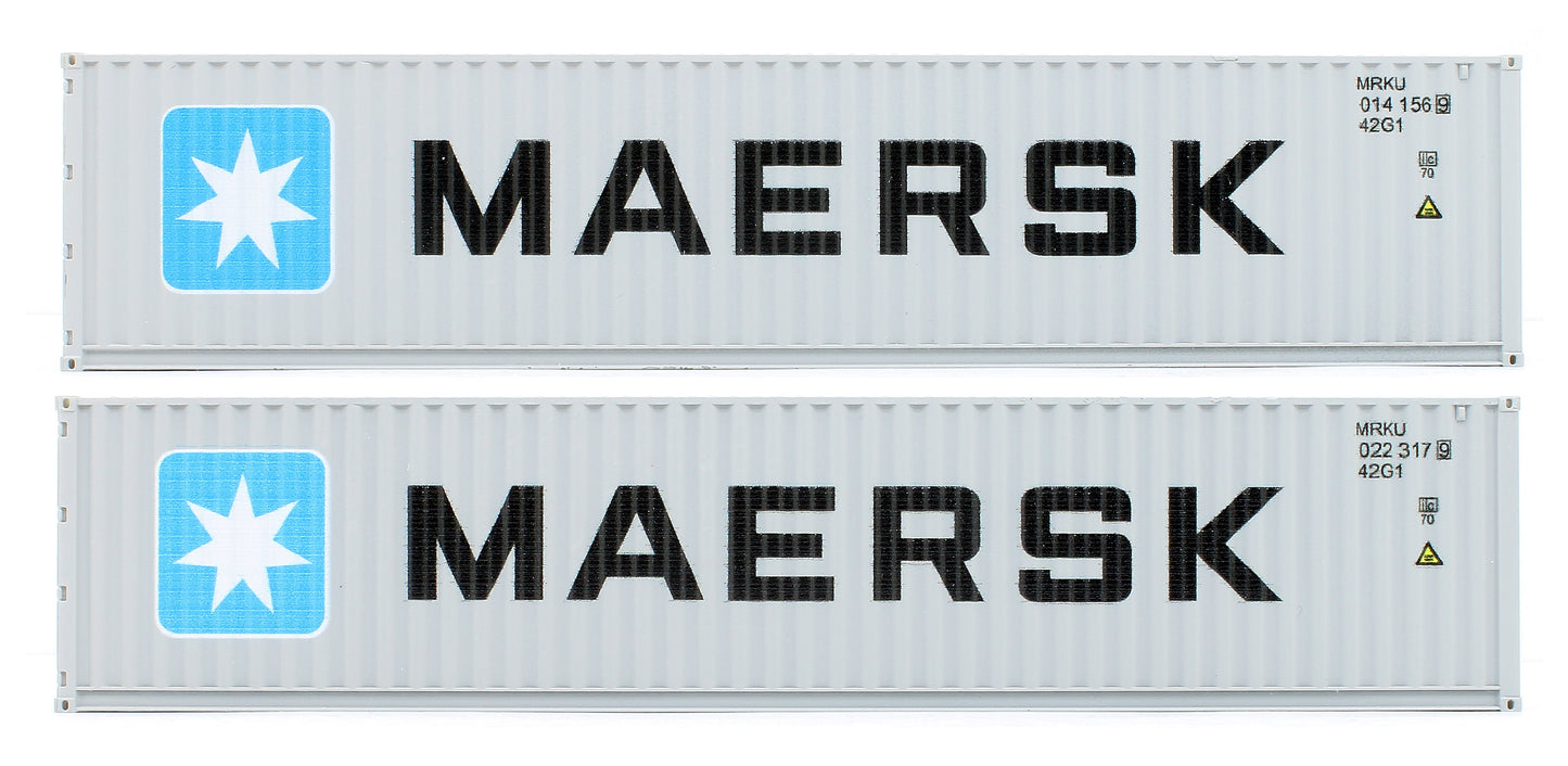 Pre-Owned Container 40 Ft Maersk Twin Pack MRKU 0141156-9 / 022317-9