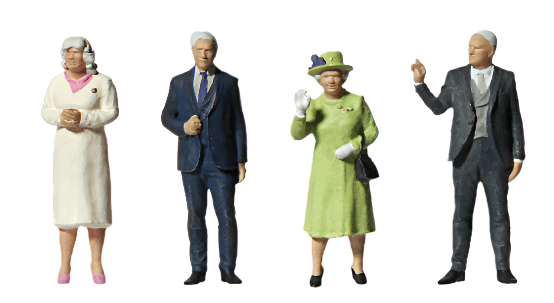 Queen Elizabeth II Special Edition Figure Set (4)