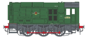 Class 08 D3156 BR Green Late Crest No Warning Panels Diesel Shunter Locomotive - Sound Fitted & Weathered