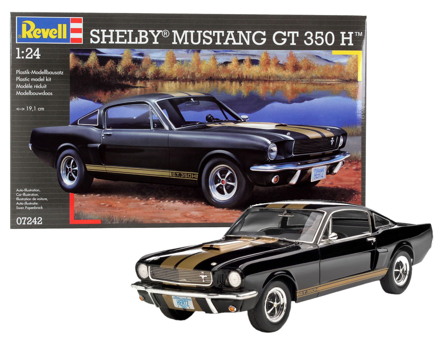 Revell 07242 Shelby Mustang GT 350 H (1:24 Scale) Model Kit – Rails