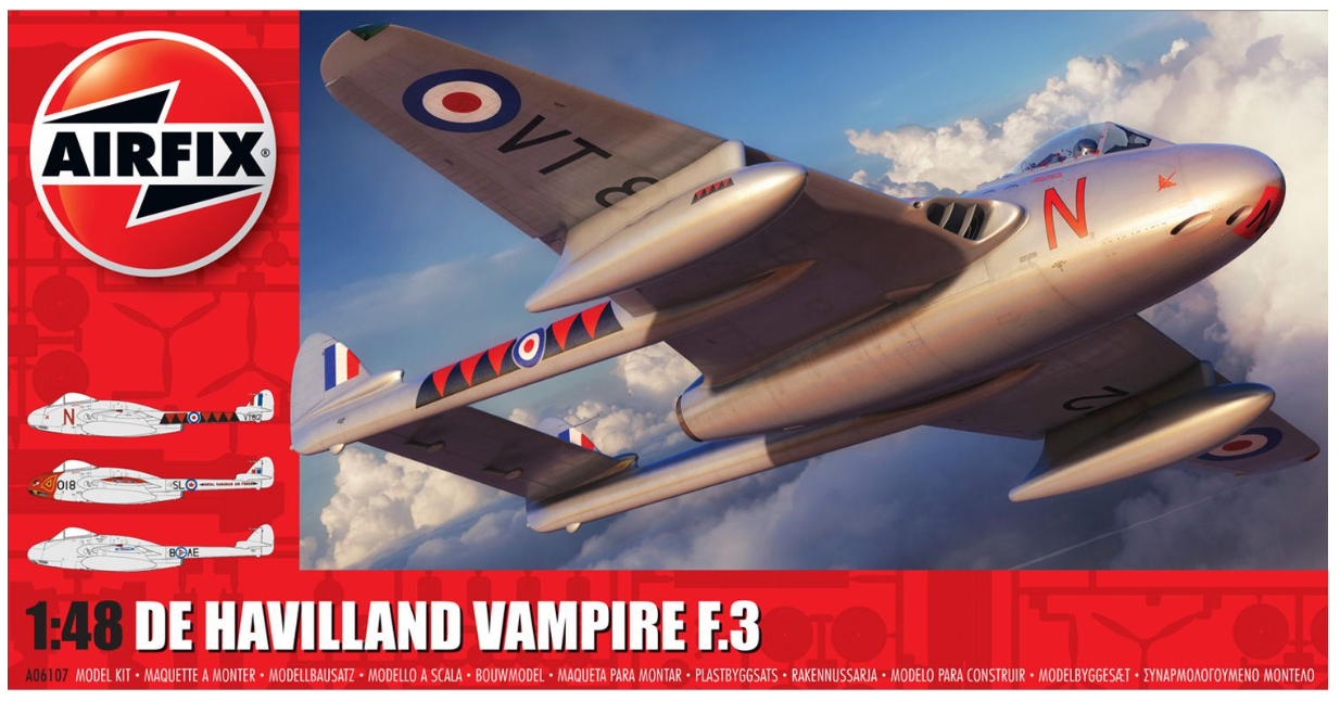 de Havilland Vampire F.3 Model Kit