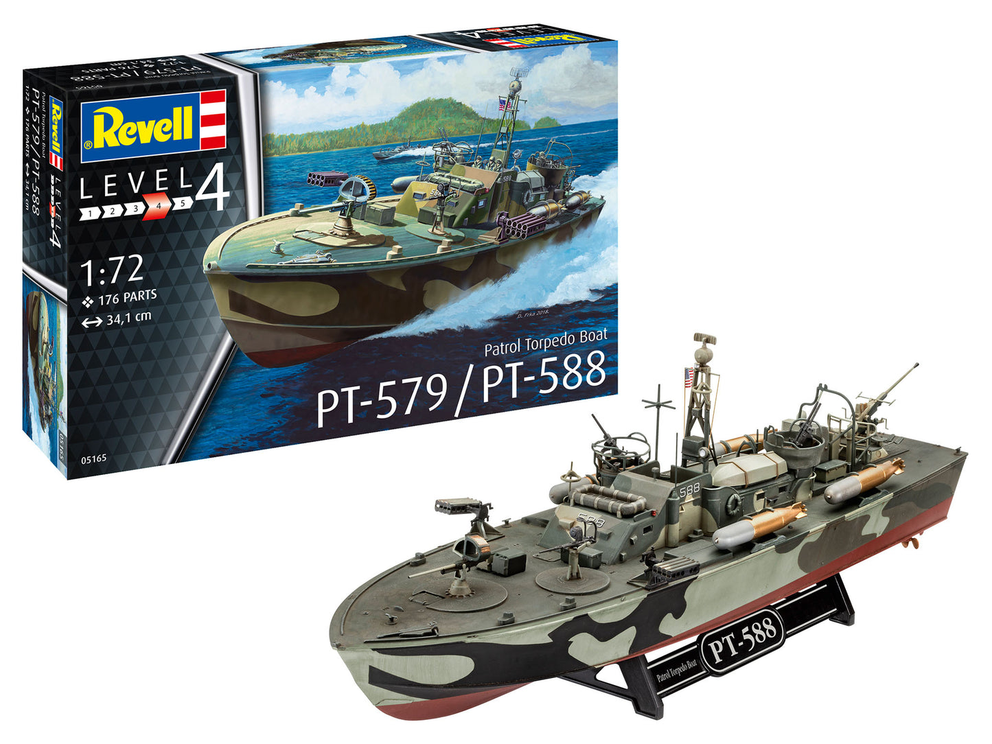 US Patrol Torpedo Boat PT-579/PT588 (1:72 Scale) Model Kit