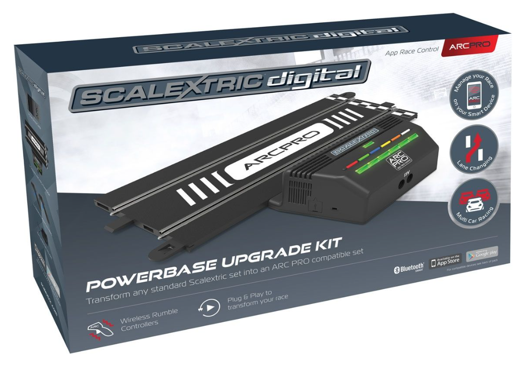 Scalextric Digital ARC Pro Power Base and Controllers Rails of Sheffield
