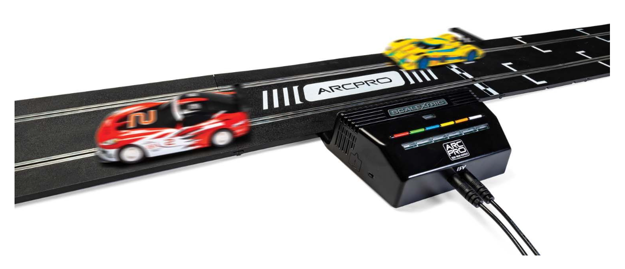 Scalextric Digital ARC Pro Power Base and Controllers Rails of Sheffield