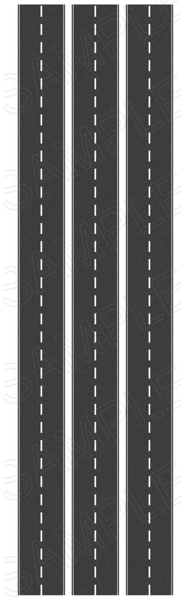 Trackside Signs TSR0005 Straight Road Sheet - OO Gauge -80mm wide ...