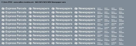 RT-2-3700 NAV / NCV / NDV / NCX Newspaper vans Transfer