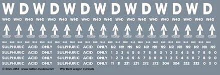 RT-2-4153 War Department WD brandings: rolling stock (white) Transfer