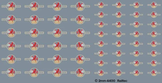 RT-2-4400 BR late crest ferret & dartboard Transfer