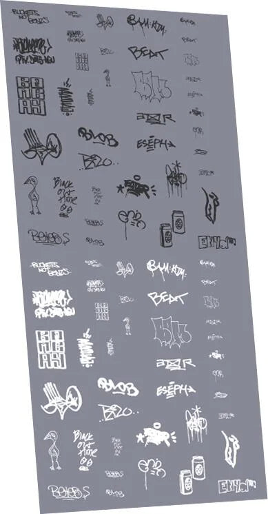 RT-2-8951 RAILTEC 2mm-8951 Graffiti: tags pack #1