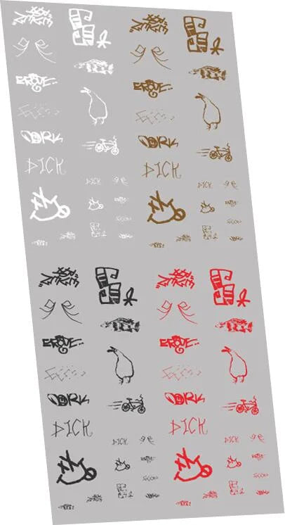RT-2-8953 RAILTEC 2mm-8953 Graffiti: tags pack #3