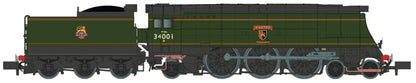 West Country ‘Exeter’ 34001 BR Green Early Crest - DCC Fitted