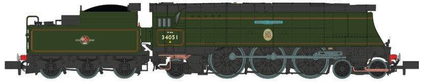 Battle of Britain ‘Winston Churchill’ 34051 BR Green Late Crest