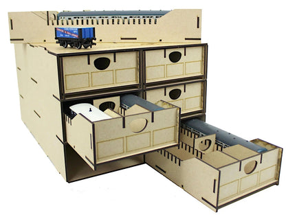 WWS Rolling Stock Storage Box 6x Multi-Cpt Drawers