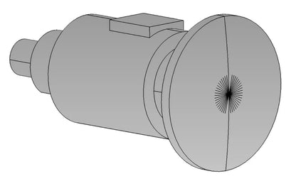 BR heavy duty / self-contained 13" diameter wagon buffers