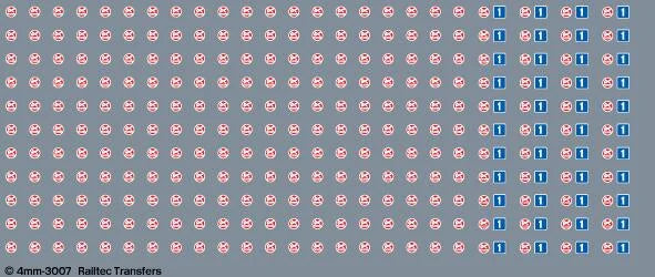 No Smoking / First class window labels (late BR) Transfer