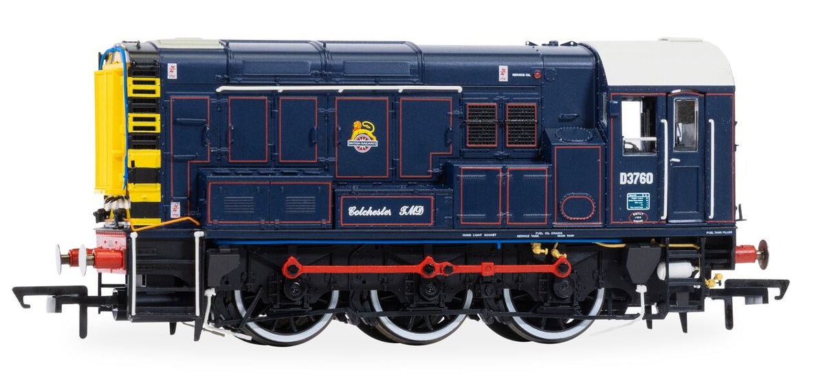 R30507 Class 08 BR/GER Lined Blue D3760 'Colchester TMD' Diesel Locomotive