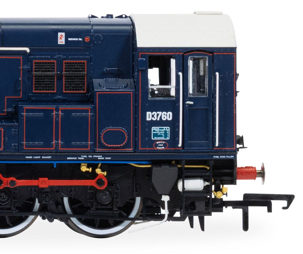 R30507 Class 08 BR/GER Lined Blue D3760 'Colchester TMD' Diesel Locomotive