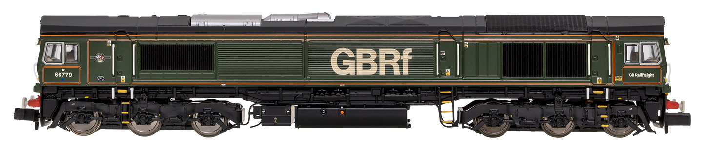 Class 66 66779 "Evening Star" BR Lined Green Diesel Locomotive - DCC Sound