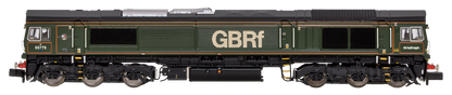 Class 66 66779 "Evening Star" BR Lined Green Diesel Locomotive