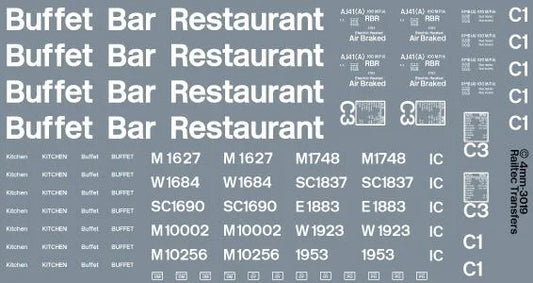 Buffet Restaurant & Bar coach pack: BR blue Transfer