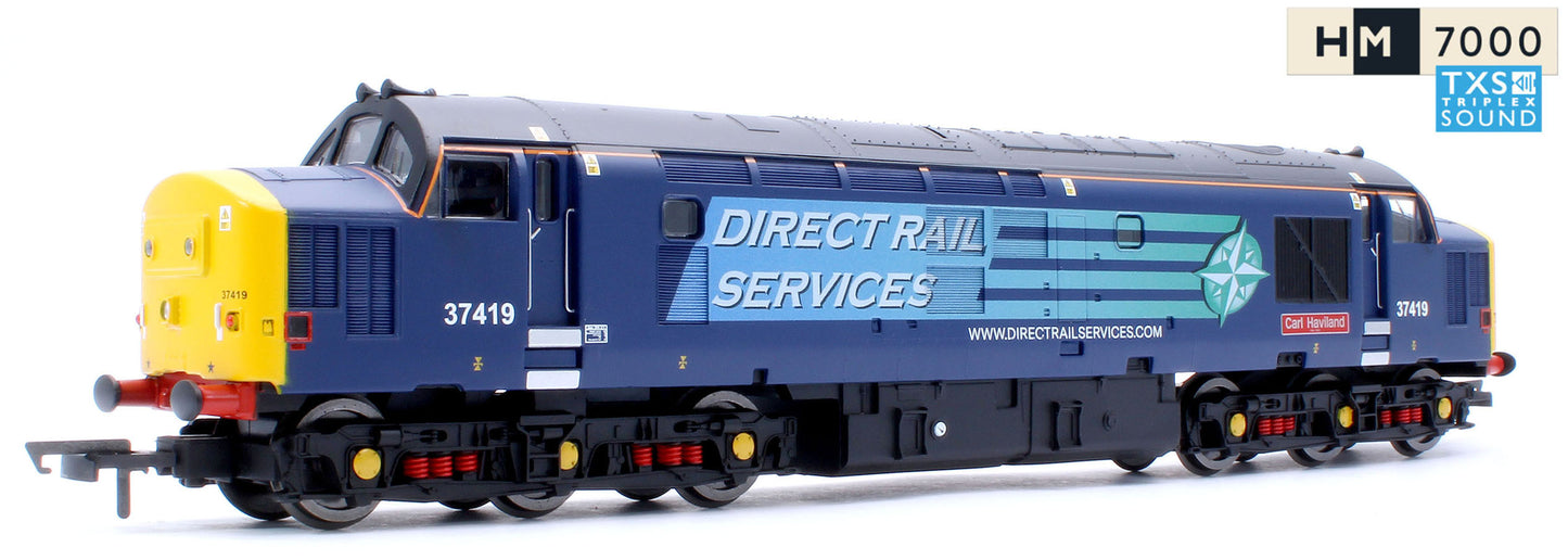 RailRoad Class 37 DRS 'Carl Haviland' 37419 Diesel Locomotive - DCC Sound