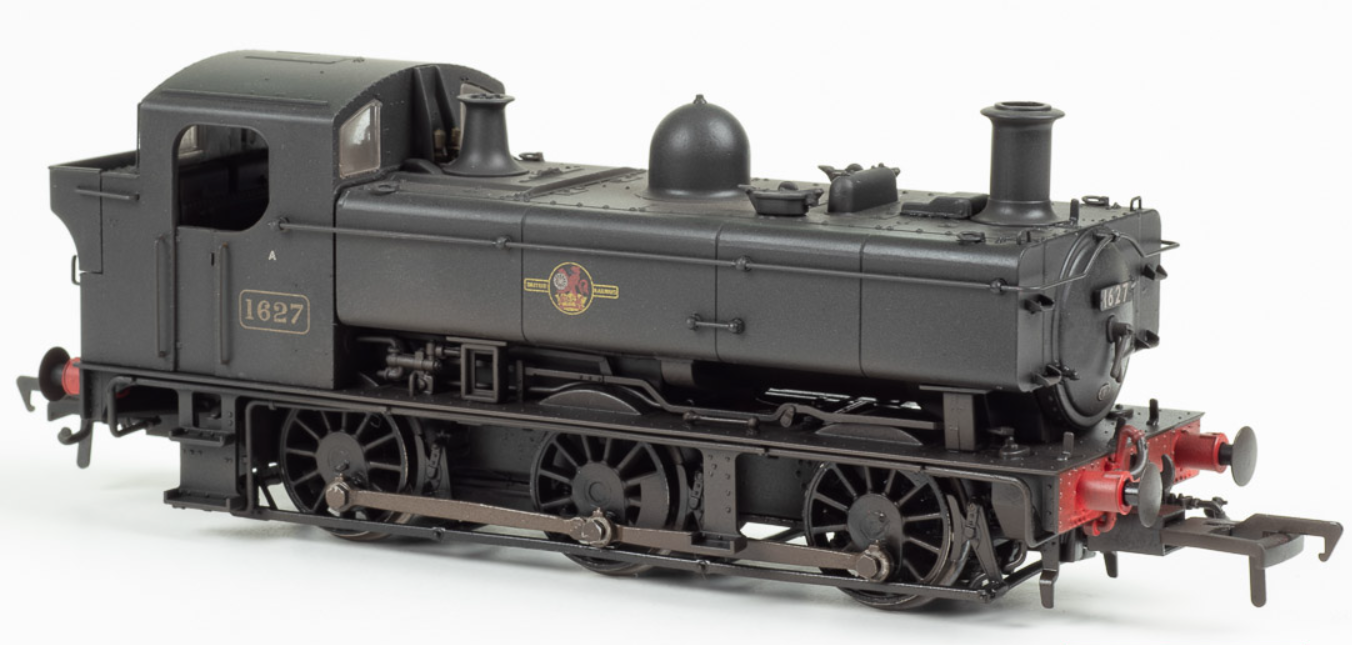 Rapido Class 16XX BR Black Late Crest No.1627 Steam Locomotive - Weathered