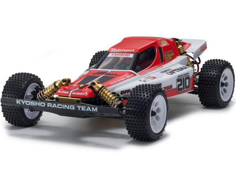 Pre-Owned Kyosho 1:10 Scale Radio Controlled Electric Powered 4WD Racing Buggy Car TURBO OPTIMA 30619C