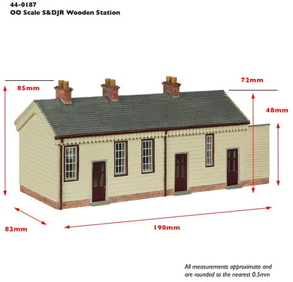 S&DJR Wooden Station Building Chocolate and Cream