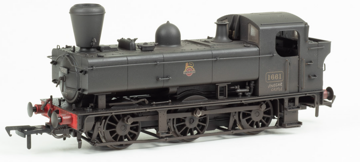 Pre-Owned Rapido Class 16XX BR Black Early Emblem 'Vinegar Castle' w/Busby Chimney No.1661 Steam Locomotive - Weathered