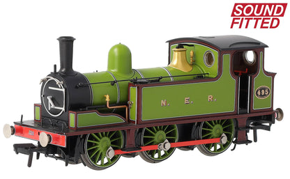 31-065SF NER E (J71) 495 NER Lined Green & Maroon Steam Tank Locomotive - DCC Sound